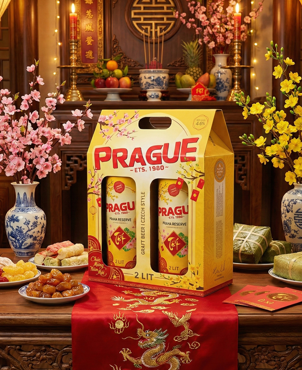 Hộp Bia Prague 2 Bình